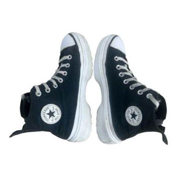 Converse Lugged Lift Kids High Top Shoes Size 5 Platform Zipper Lace Up Sneakers - Picture 4 of 11